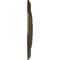 Ekena Millwork Luton Ceiling Medallion (Fits Canopies up to 1 1/8"), Hand-Painted Brass, 15 3/4"OD x 5/8"P CM16LUBRS - alternate 2